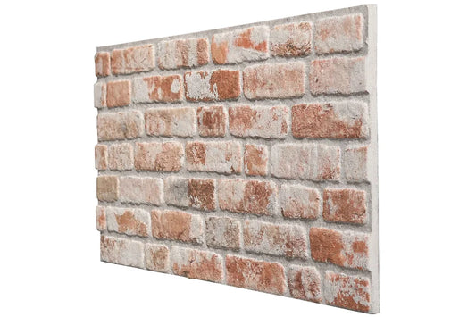 Wandpaneel Backsteinoptik - Rot Weiß 089-116