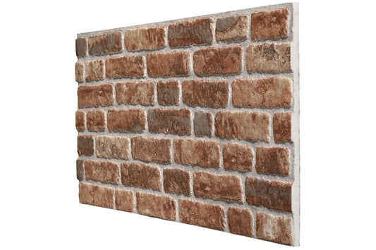 Wandpaneel Backsteinoptik - Rot Grau 089-129