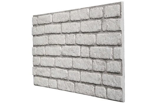 Wandpaneel Backsteinoptik - Weiß 089-139