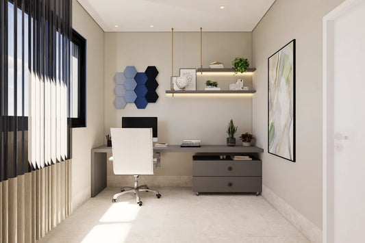 Schallabsorber Fluffo Soft Hexa Flat - Set 12-teilig - Farbe: Navy blue