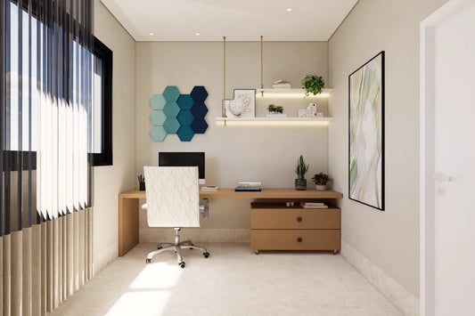 Schallabsorber Fluffo Soft Hexa Flat - Set 12-teilig - Farbe: Teal