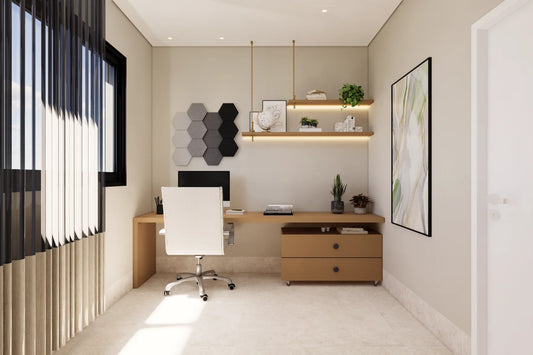 Schallabsorber Fluffo Soft Hexa Flat - Set 12-teilig - Farbe: Grey