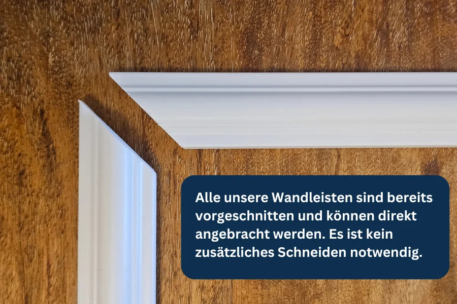 Wandleisten-Set weiß (16-teilig 15,4 m)