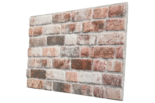 Wandpaneel Backsteinoptik - Rosa Weiß 089-141